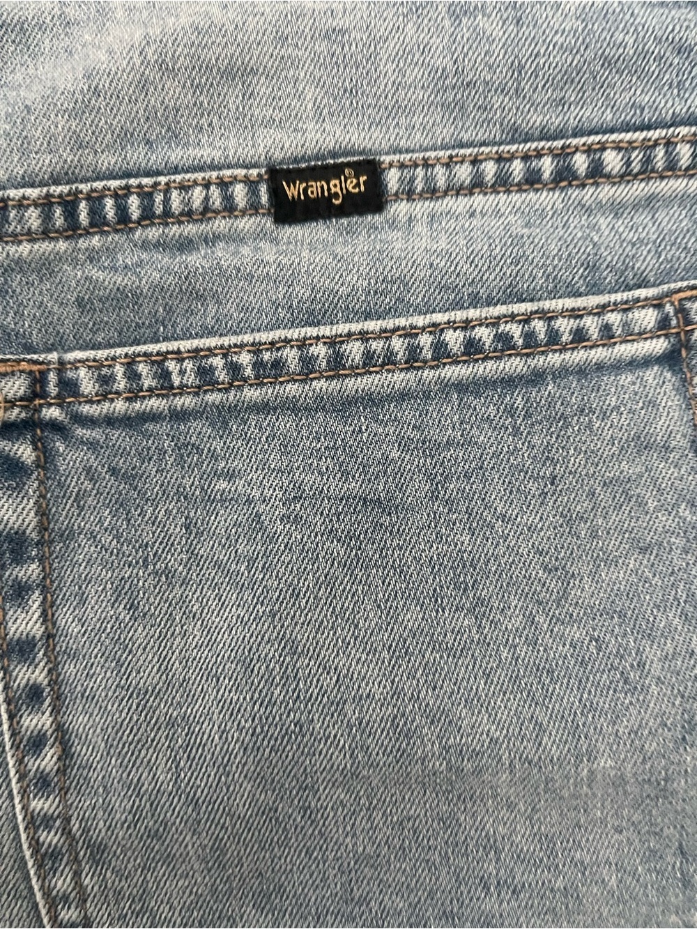 Wrangler Light Wash Denim‎ Jorts Size 12 Relaxed Fit Bermuda Shorts - Picture 5 of 7